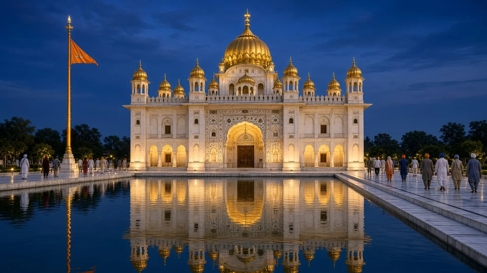 Gurdwara Sahib with Sarovar